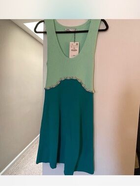 Zara Women’s Mint and Teal Dress
